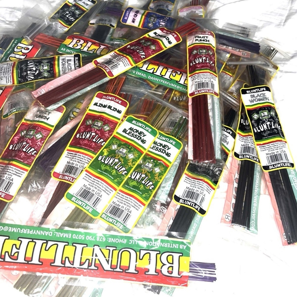 x3 BluntLife Long JUMBO Incense Sticks Bundle 75 Sticks Total